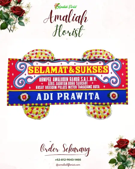 Papan Bunga Ucapan Selamat Sandingrowo